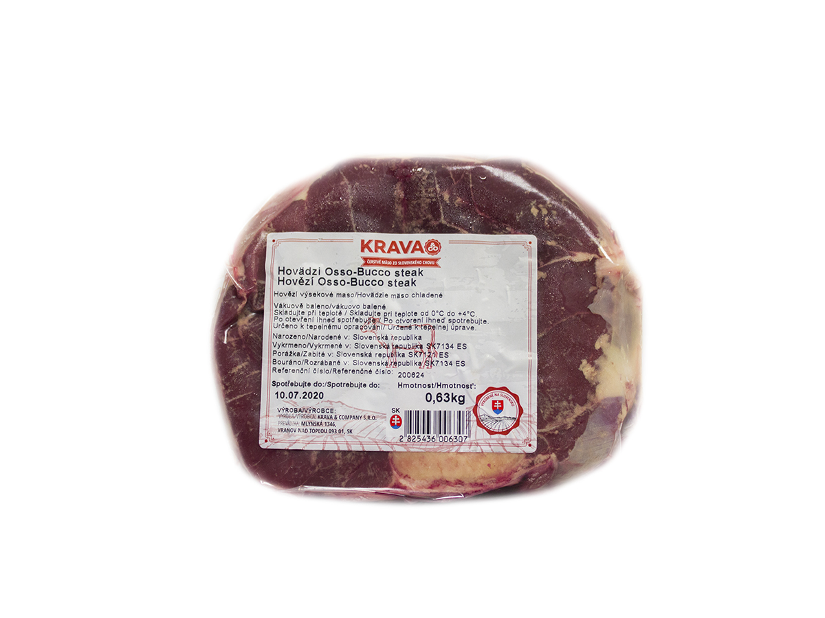 Hovädzie Osso-Bucco steak chlad. váž. cca 600 g