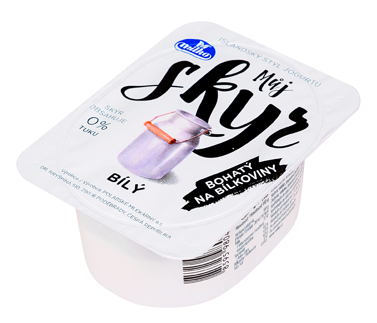 milko Môj Skyr 0% tuku biely chlad. 130 g