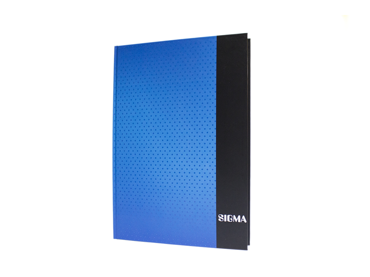 SIGMA Záznamová kniha A4 80 listov linajková modrá 1 ks