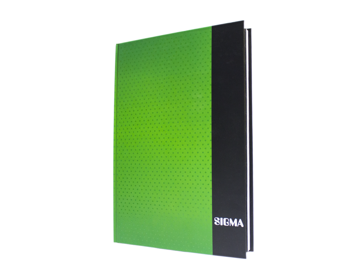SIGMA Záznamová kniha A4 80 listov linajková zelená 1 ks