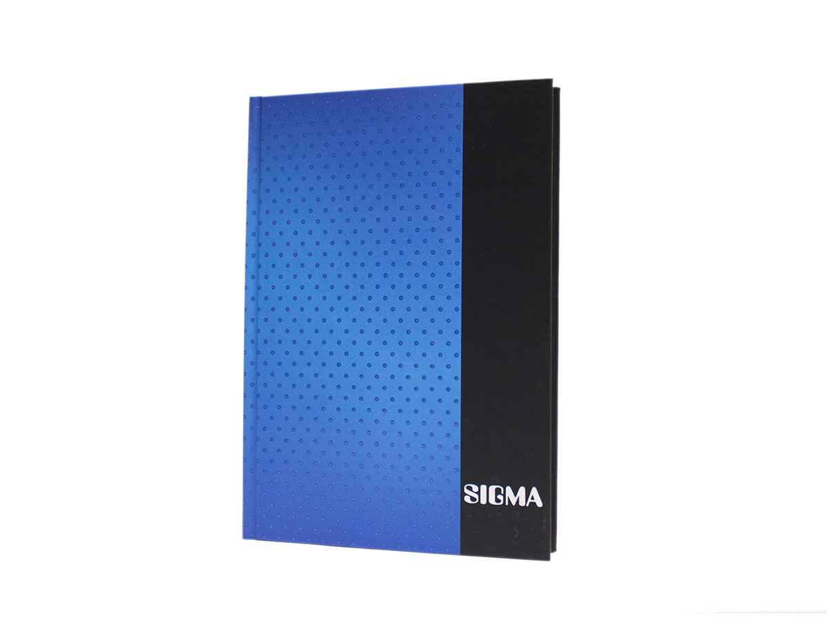 SIGMA Záznamová kniha A5 80 listov linajková modrá 1 ks