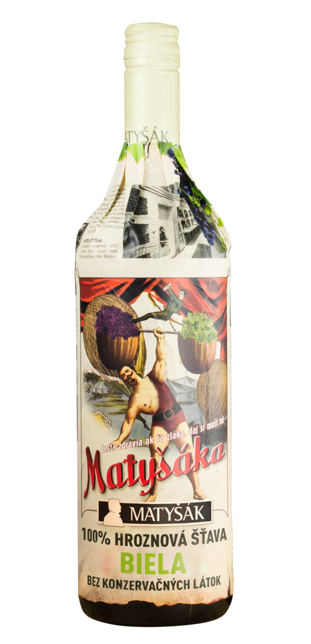 Matyšák Hroznová šťava biela 100% 750 ml