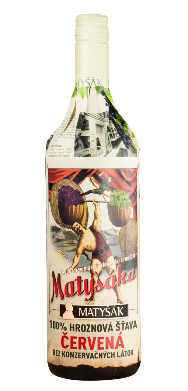 Matyšák Hroznová šťava červená 100% 750 ml