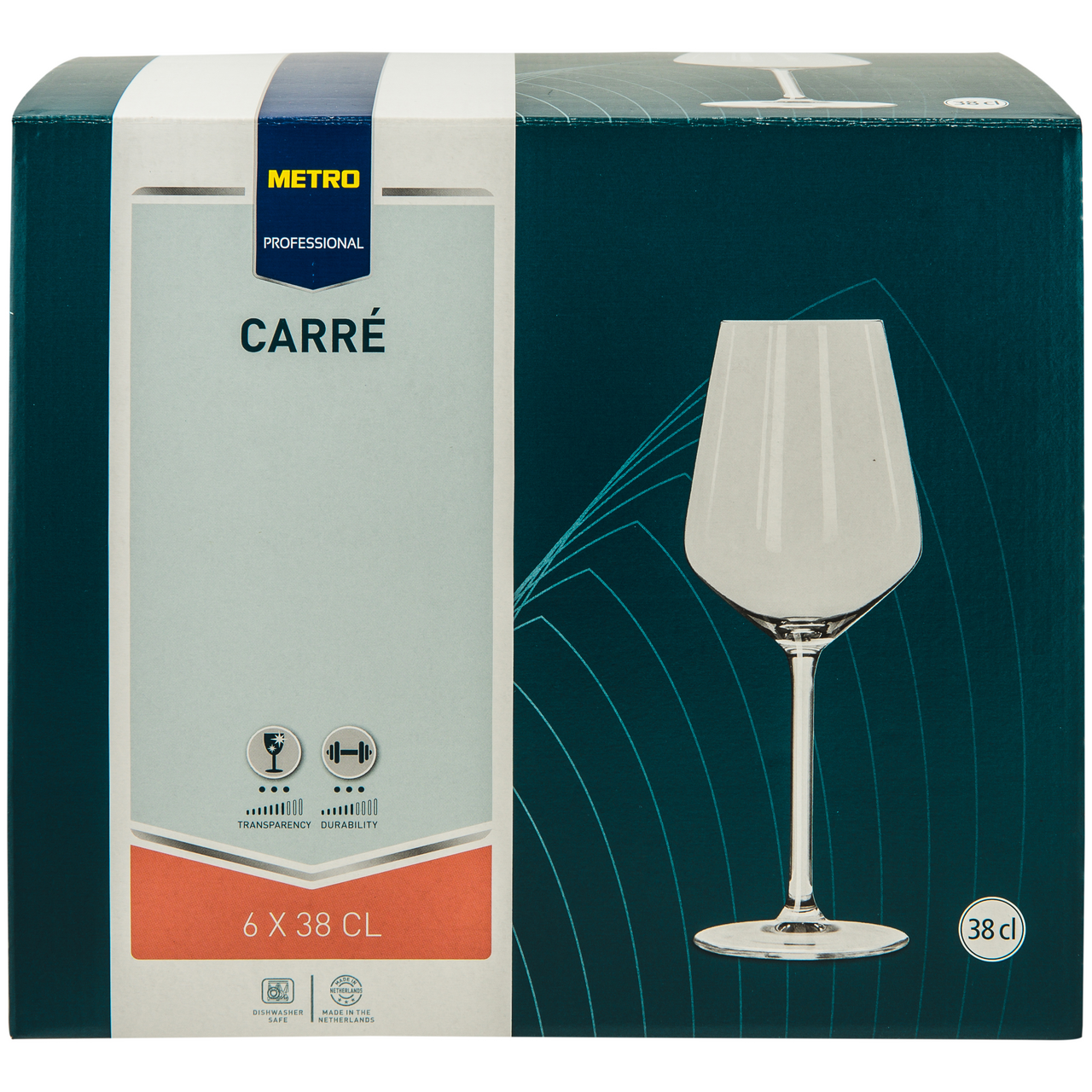 METRO PROFESSIONAL Pohár na víno Carré 380 ml 6 ks