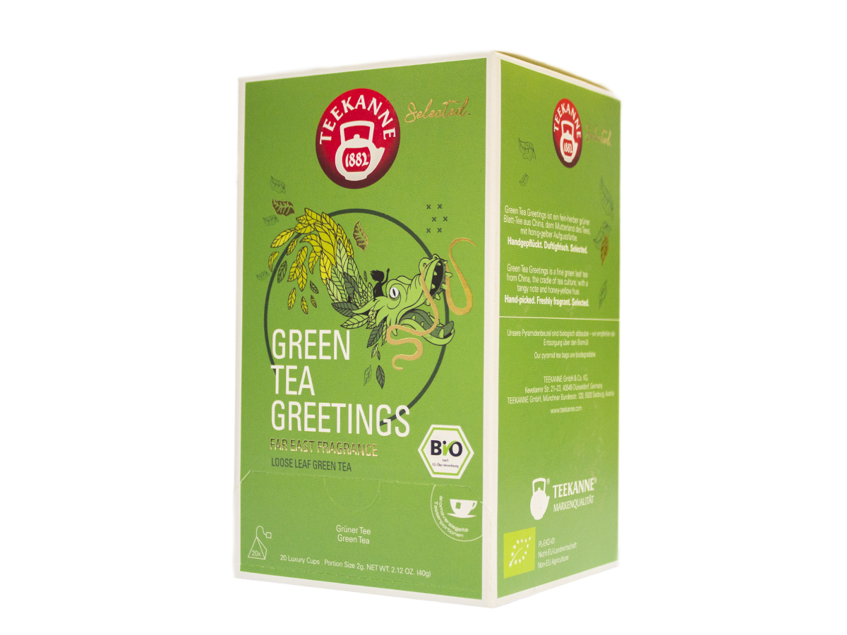 TEEKANNE Green Tea / zelený čaj BIO luxury cups 40 g