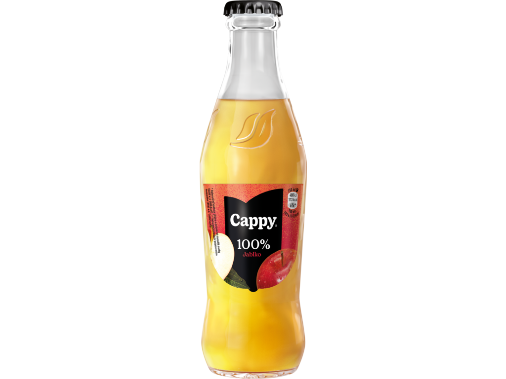 Cappy Džús jablko 100 % 24 x 250 ml vratná fľaša SKLO