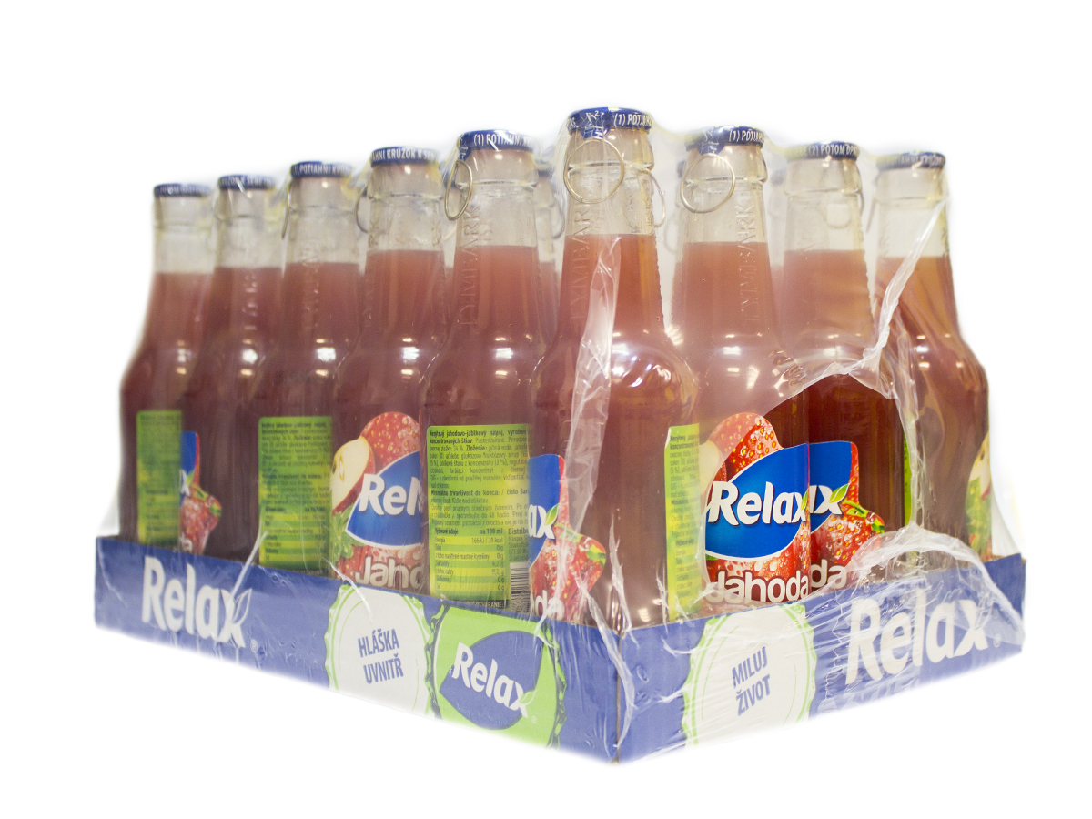 Relax Viečko jahoda nápoj 24 x 250 ml