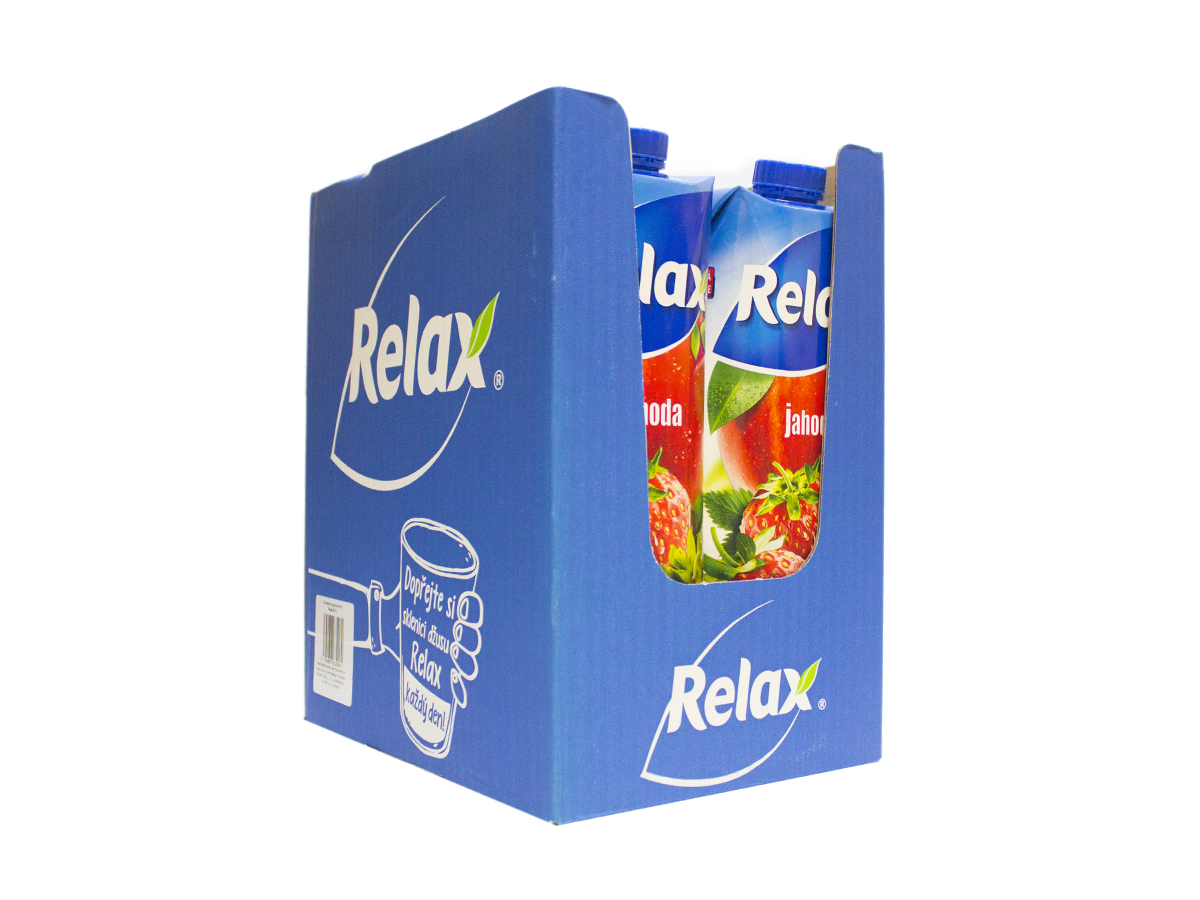 Relax Jahoda 44 % nektár 6 x 1 l
