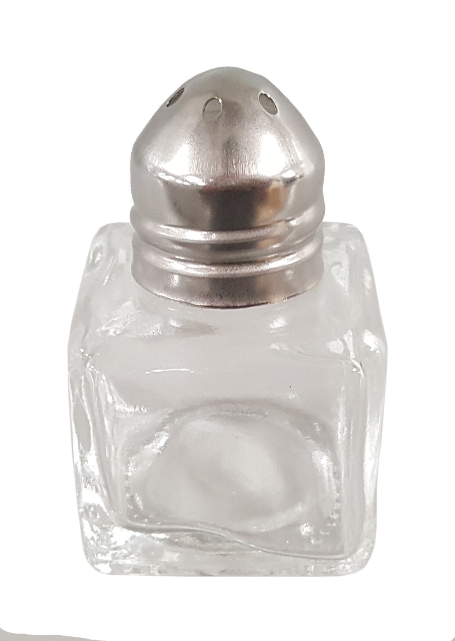 aro Cube Menážka na soľ a korenie 5 cm sklo/nerez 12 ks