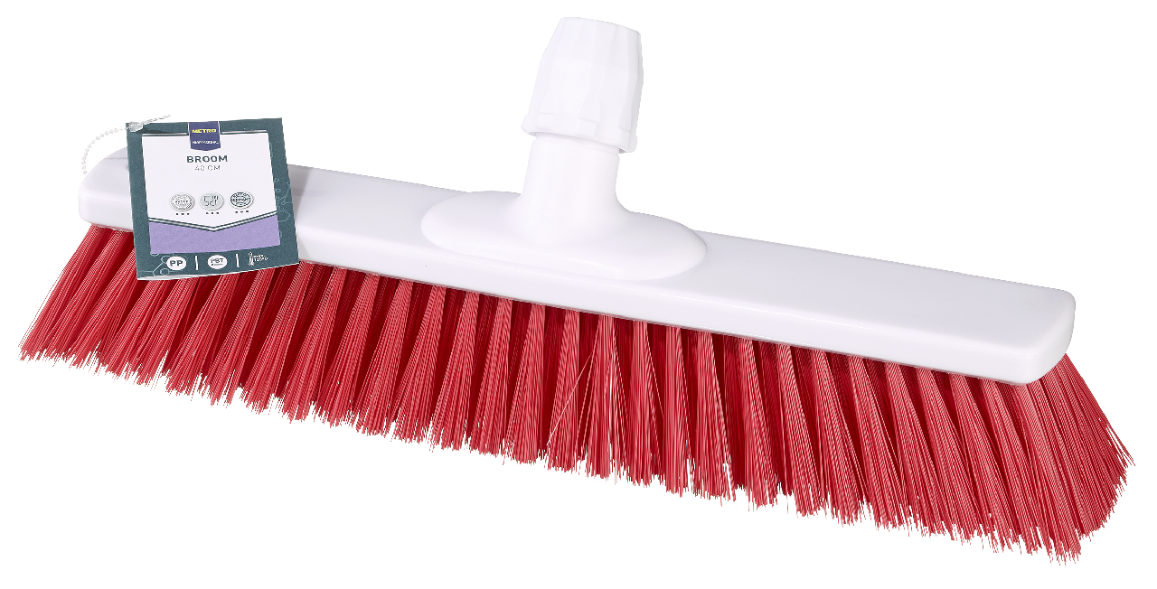 METRO PROFESSIONAL Násada na zmeták 40 cm červený 1 ks