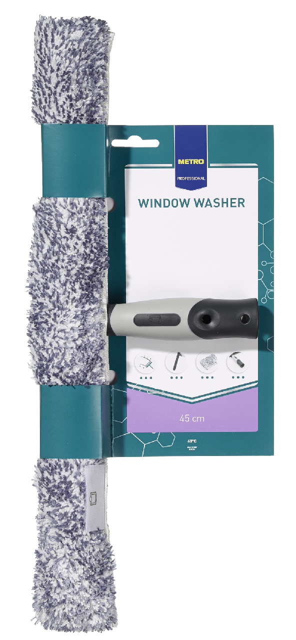 METRO PROFESSIONAL Stierka na okno 45 cm 1 ks