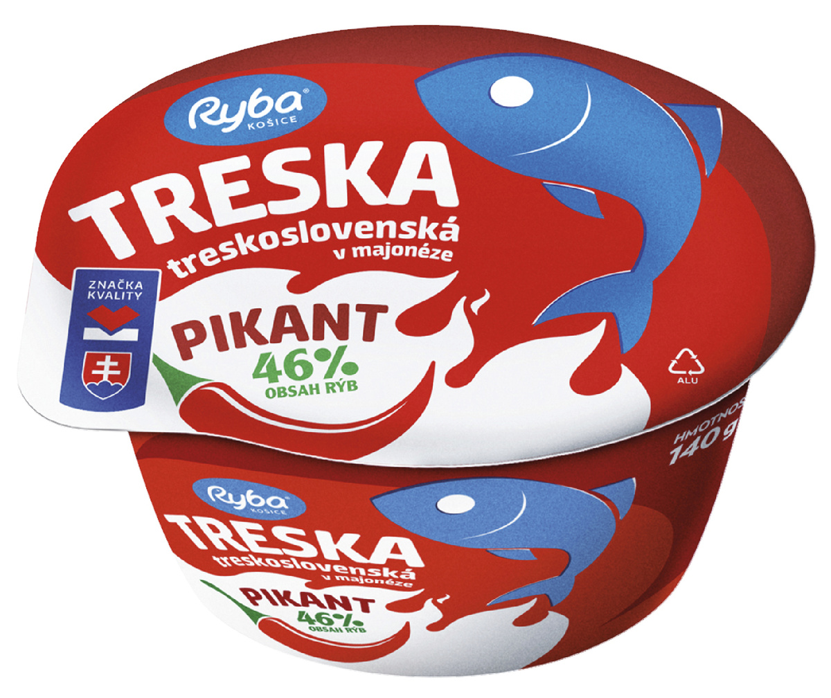 RYBA Košice Treska treskoslovenská v majonéze pikant chlad. 140 g