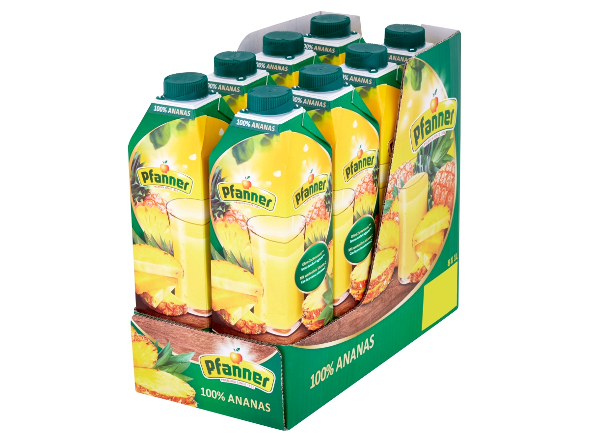 Pfanner džús ananás 100 % 8 x 1 l