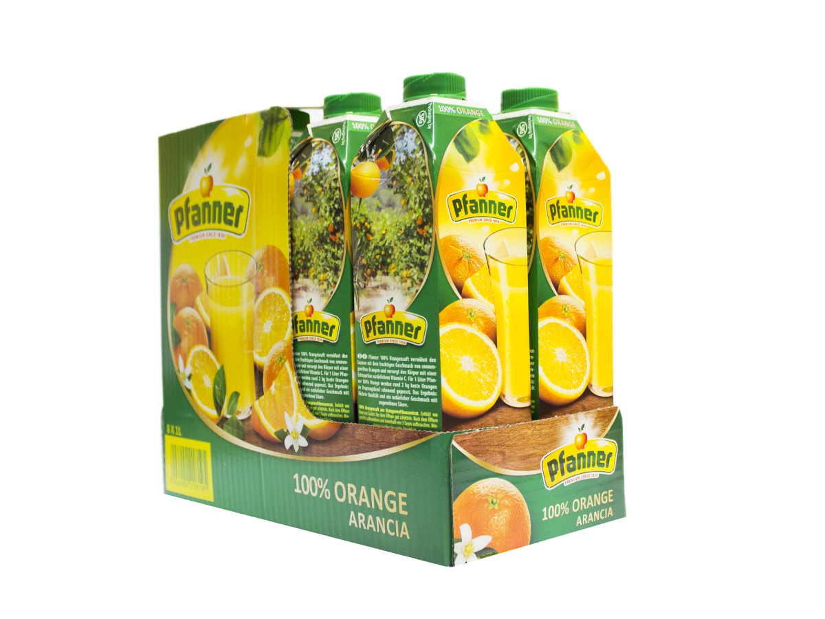 Pfanner džús pomaranč 100 % 8 x 1 l