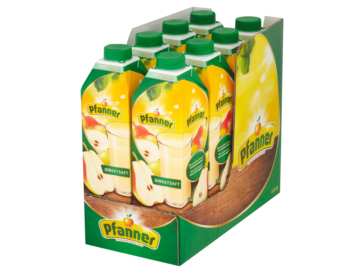 Pfanner džús hruška 100 % 8 x 1 l