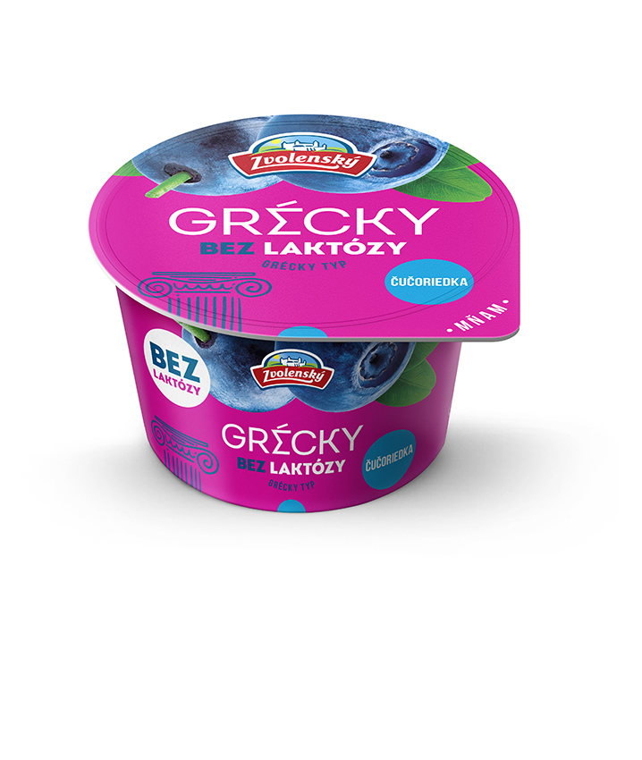 Zvolenský Grécky jogurt bezlaktózový čučoriedka chlad. 125 g