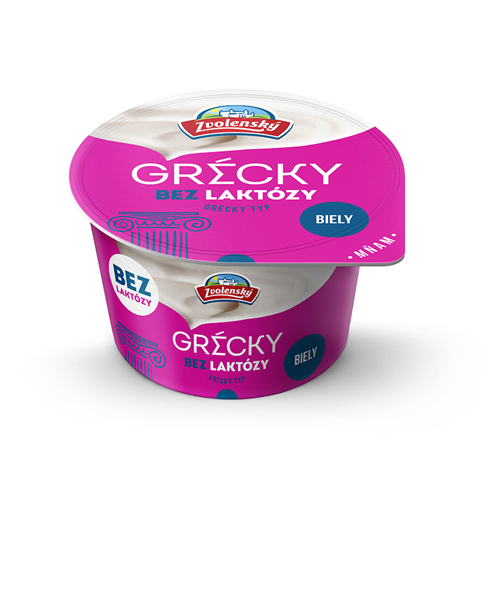 Zvolenský Grécky jogurt bezlaktózový biely chlad. 125 g