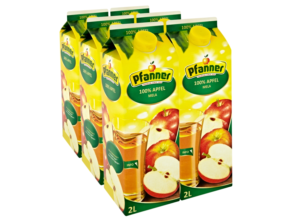 Pfanner džús jablko 100 % 6 x 2 l