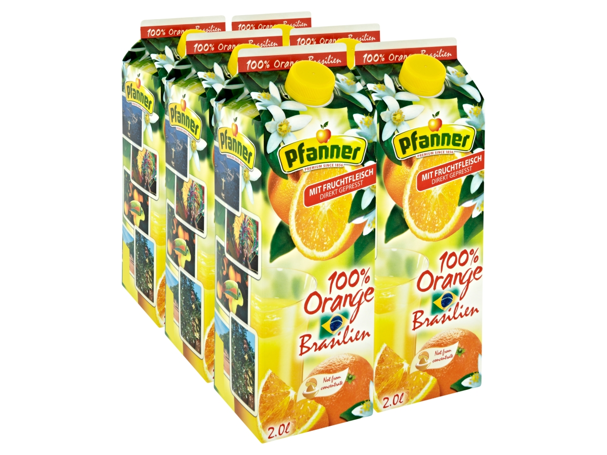 Pfanner džús brazílsky pomaranč 6 x 2 l
