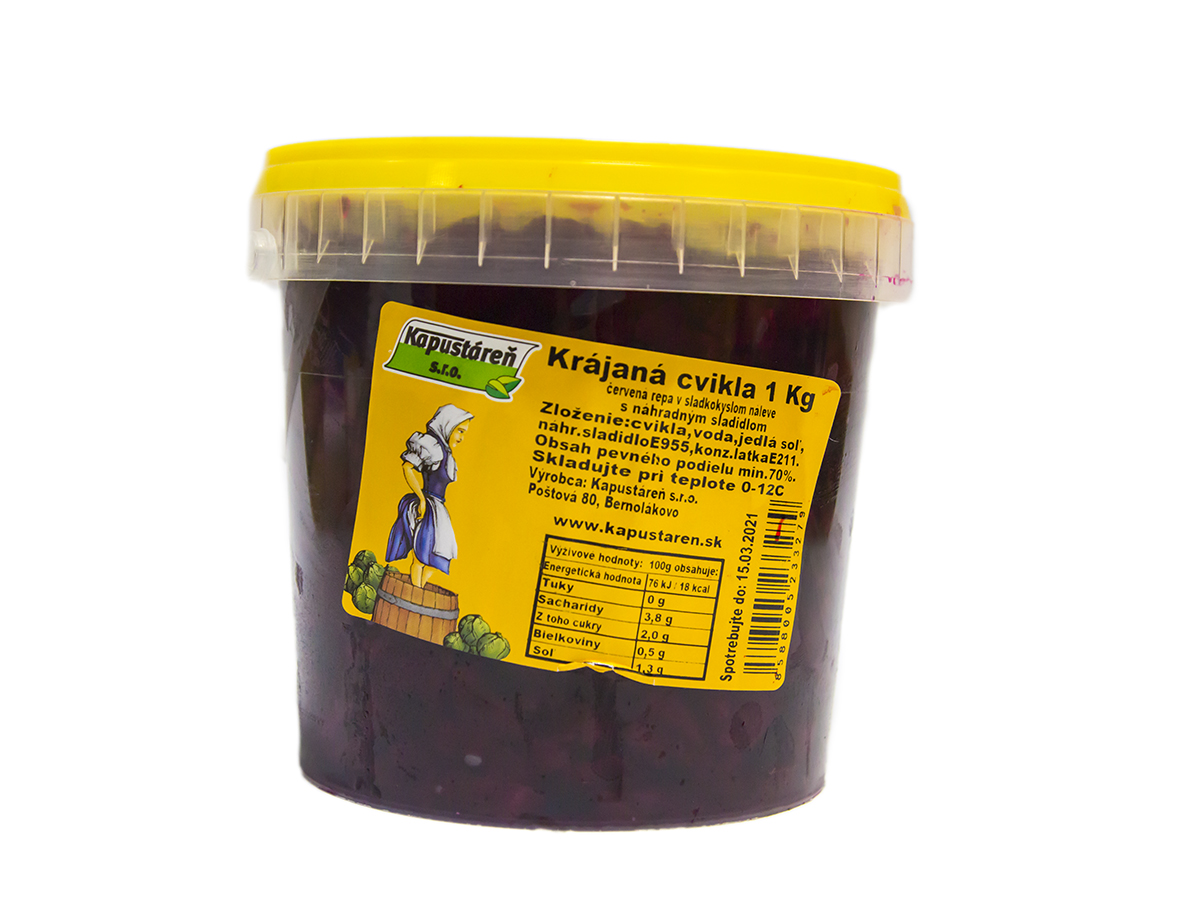 Cvikla/Repa krájaná SK chlad. 1 kg