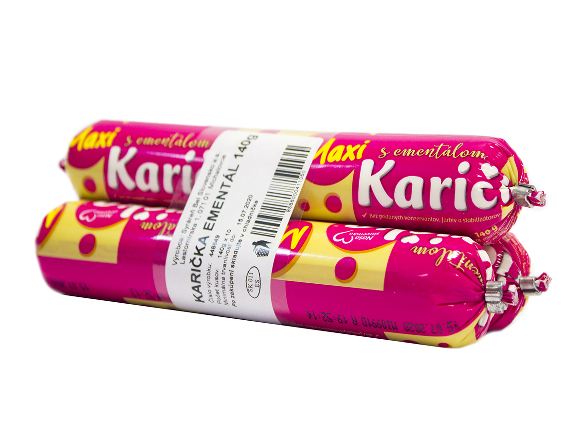 Karička Ementál črievko chlad. 3 x 140 g