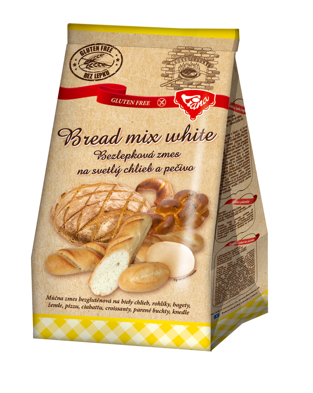 LIANA Bread Mix White bezlepková múčna zmes 1 kg