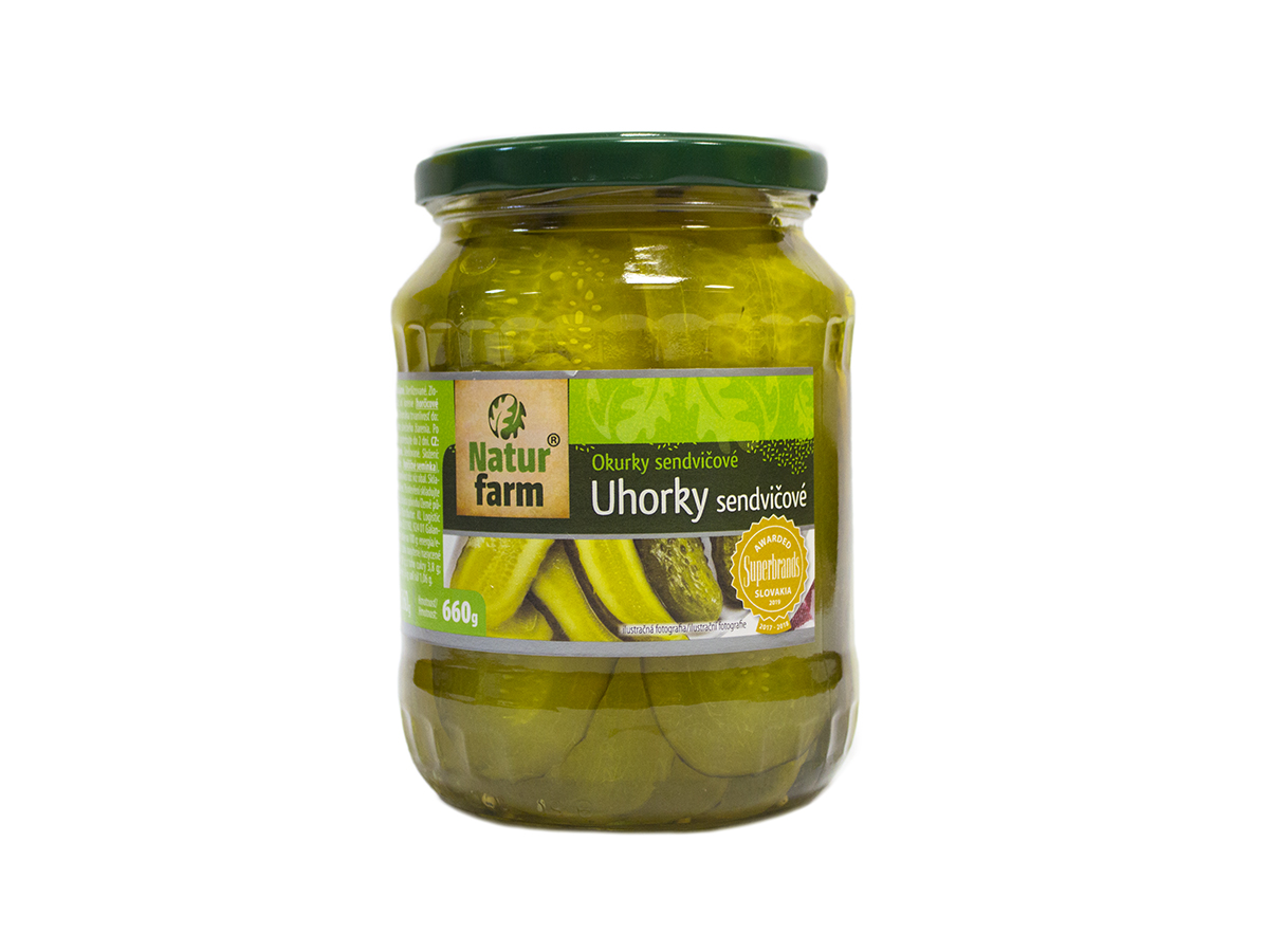 Natur Farm Uhorky sendvičové 660 g