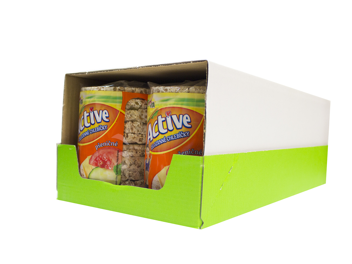 BONAVITA Chlebíčky Active celozrnné pšeničné 8 x 90 g