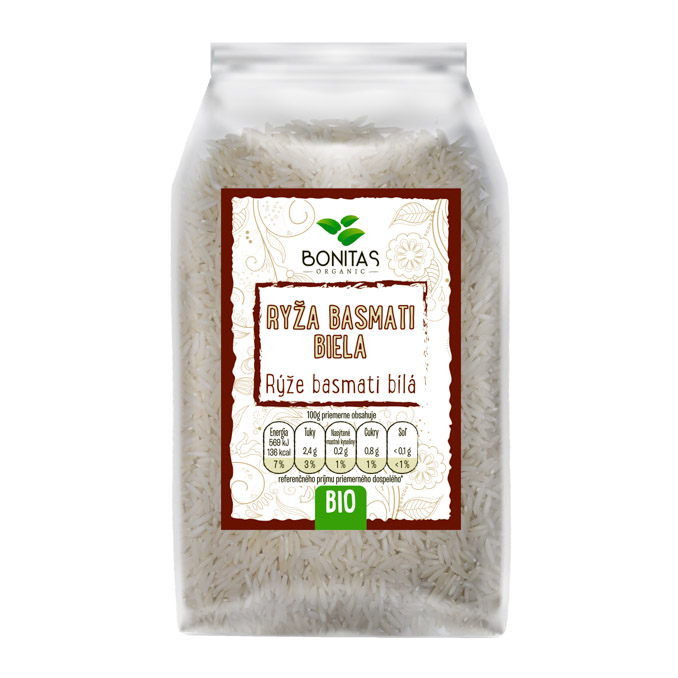 BONITAS Ryža Basmati biela BIO 500 g