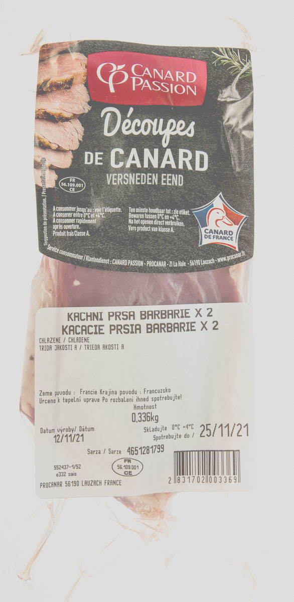 Kačacie prsia bez kosti Barbery chlad. váž. cca 400 g