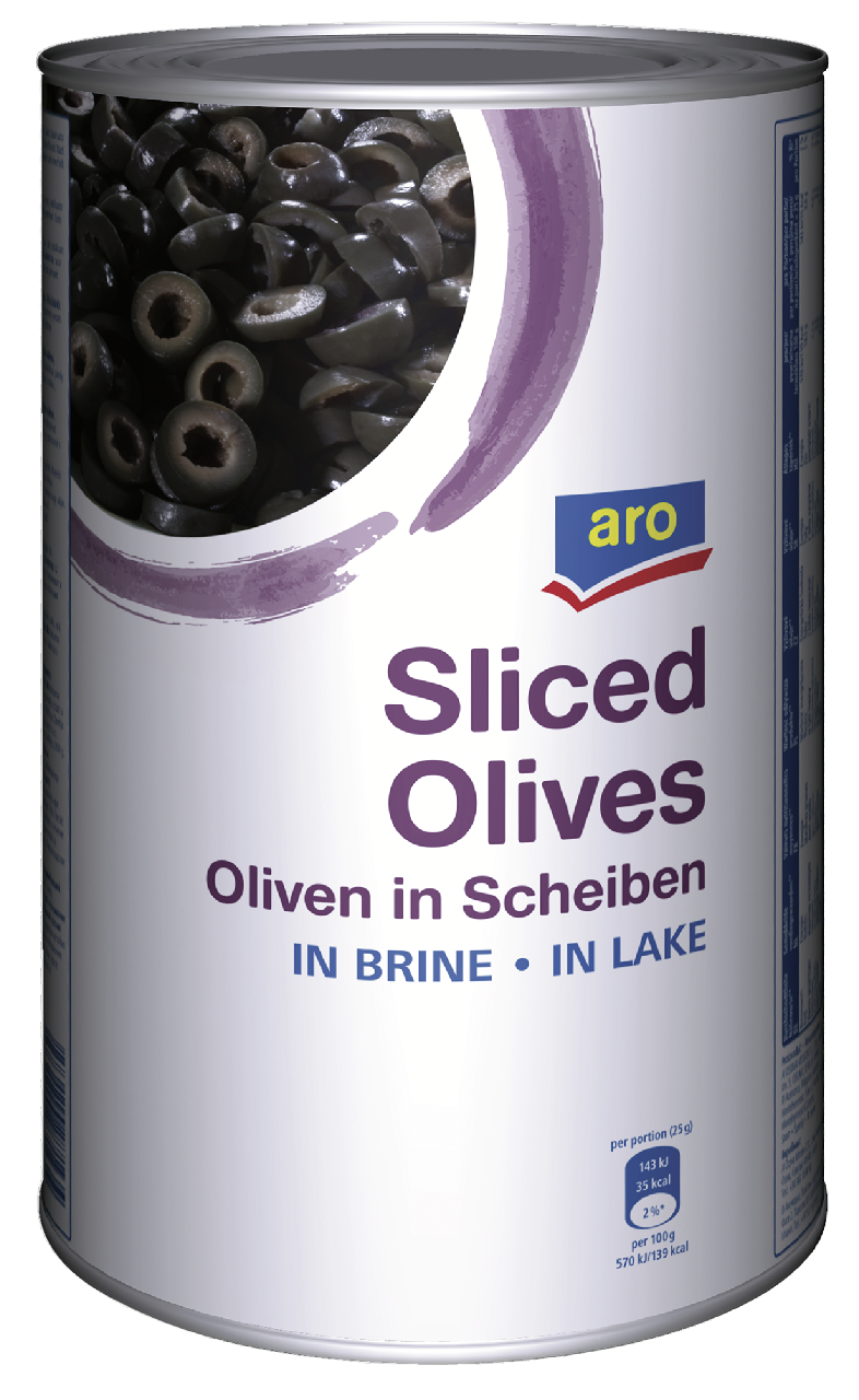 aro Olivy čierne krájané 4000 g