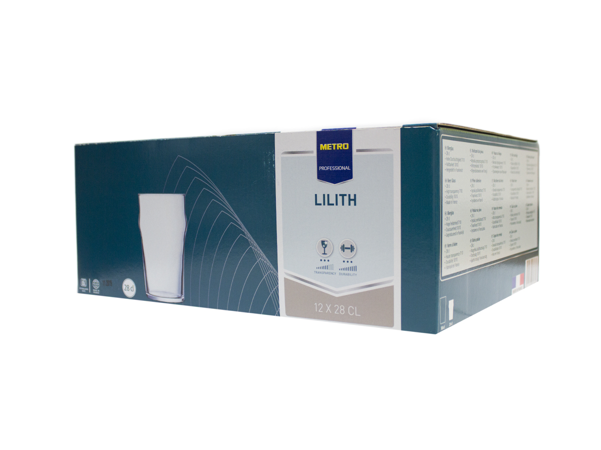 METRO PROFESSIONAL Lilith Poháre 280 ml 12 ks