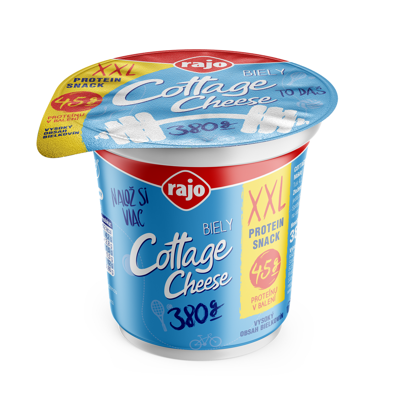 rajo Cottage Cheese XXL biely chlad. 380 g