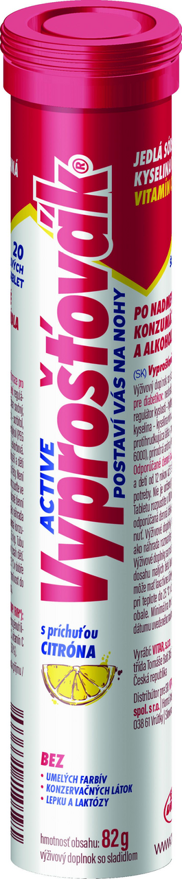 VYPROŠŤOVÁK Active 20 šumivých tabliet 82 g