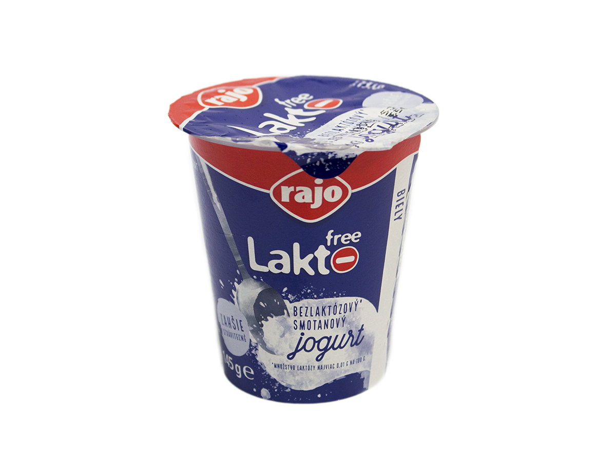 rajo Laktofree Jogurt smotanový bezlaktózový biely chlad. 145 g