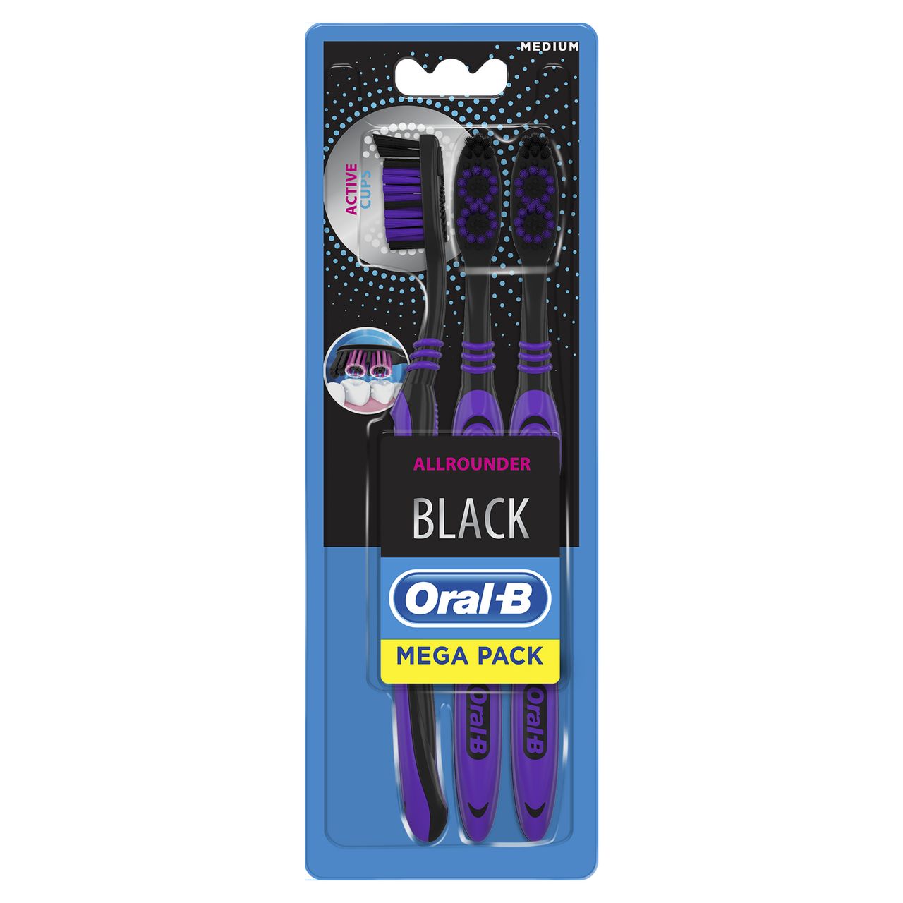 Oral-B Sensitive Black zubná kefka 3 ks