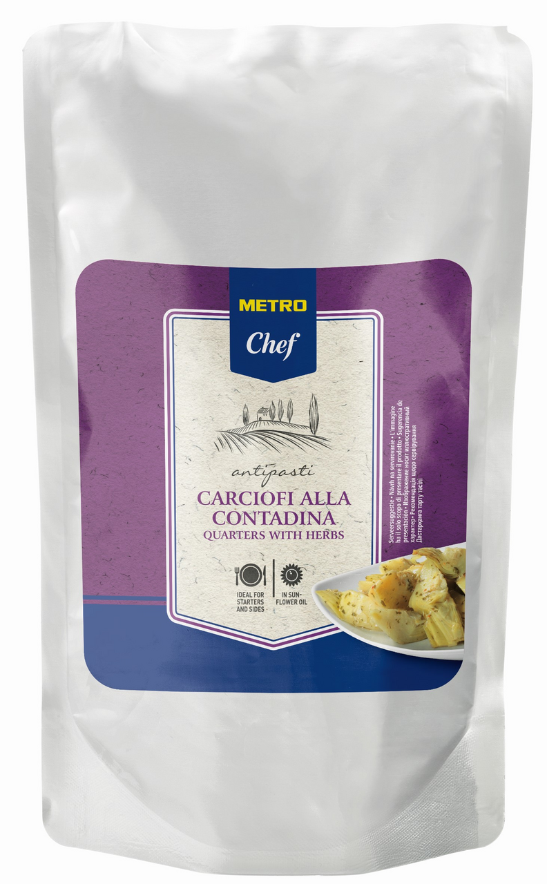 METRO Chef Artičoky štvrte v bylinkovom náleve 1 kg
