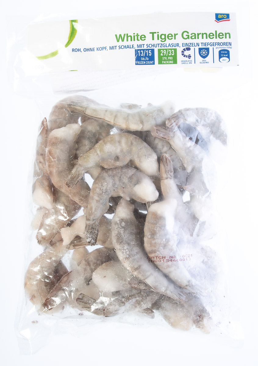 aro Krevety white tiger bez hlavy 13/15 mraz. 800 g