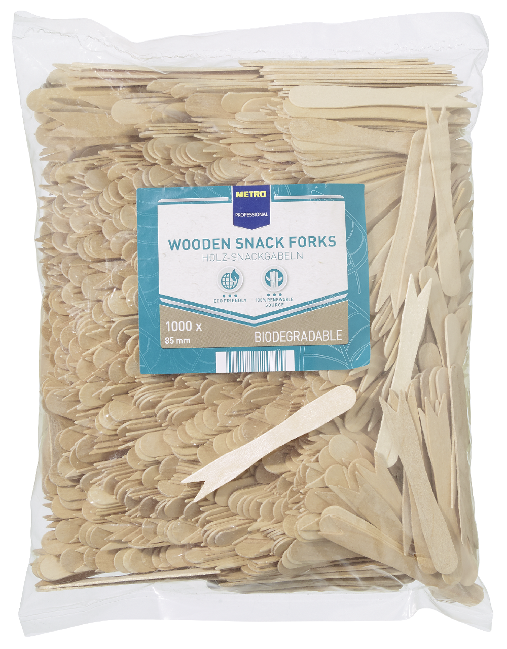 METRO PROFESSIONAL Vidlička snack drevená 1000 ks