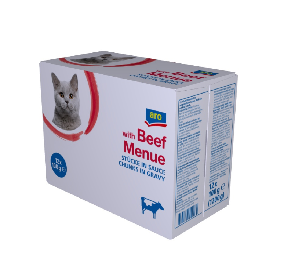 aro Hovädzia kapsička pre mačku 12 x 100 g