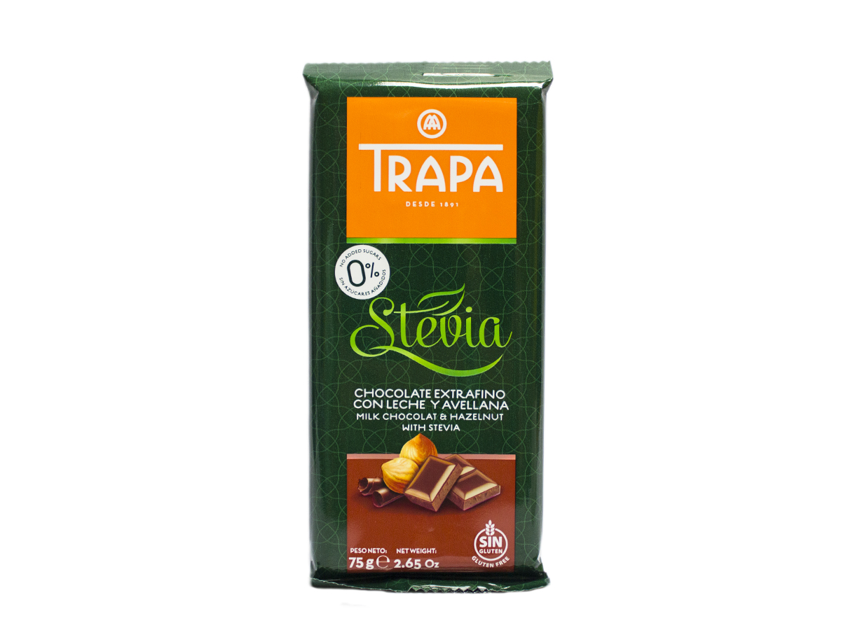 TRAPA Čokoláda so stéviou mliečna 75 g