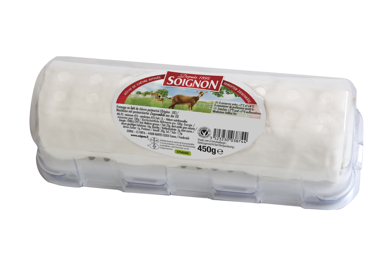 SOIGNON Buche de chevre affinée kozí syr chlad. 450 g