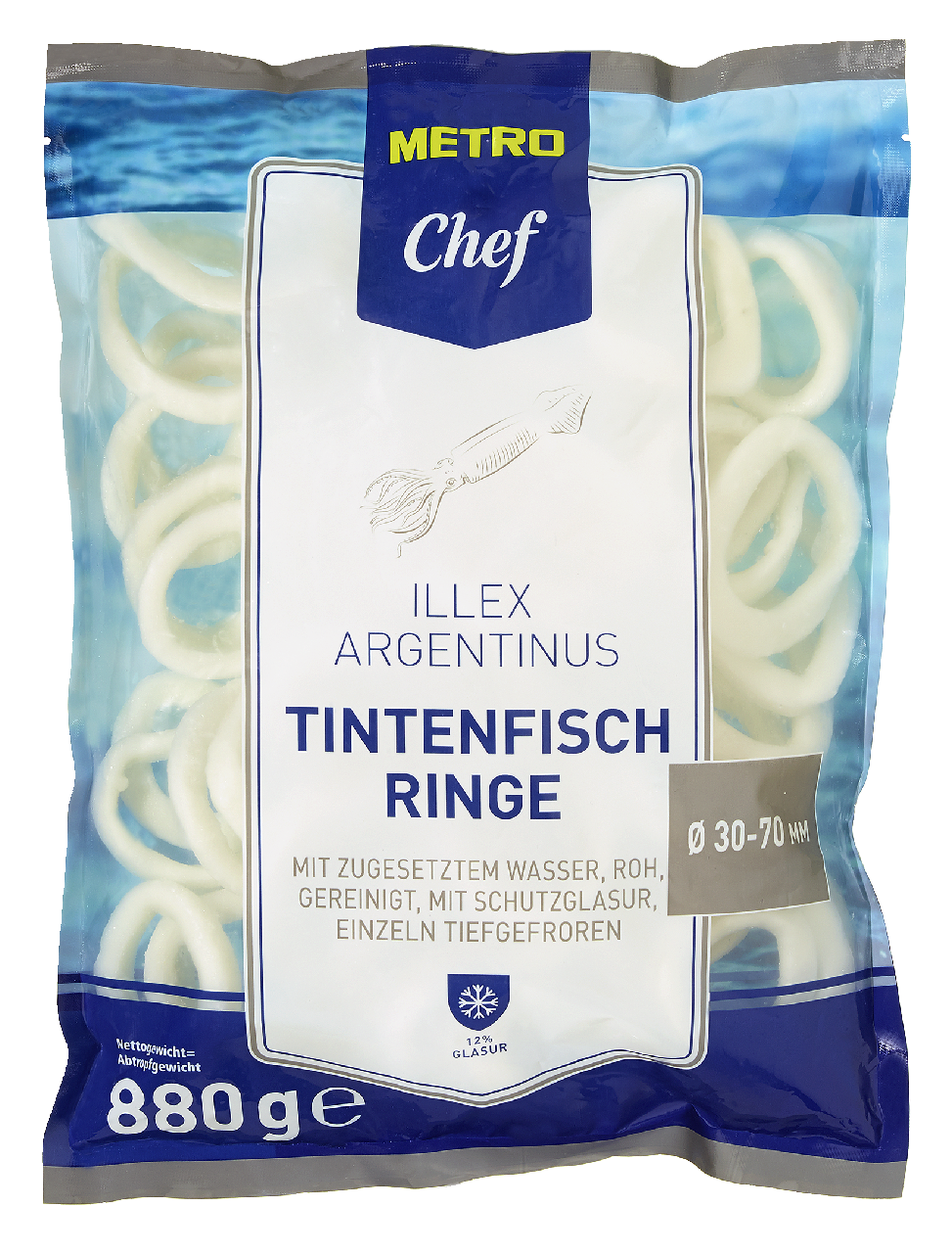 METRO Chef Kalmáre krúžky 3-7cm mraz. 880 g