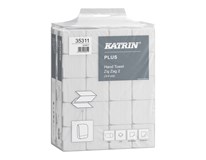 Katrin Plus Utierky papierové hand towel ZZ 2-vrstvové 20x200 útržkov biele 1 ks
