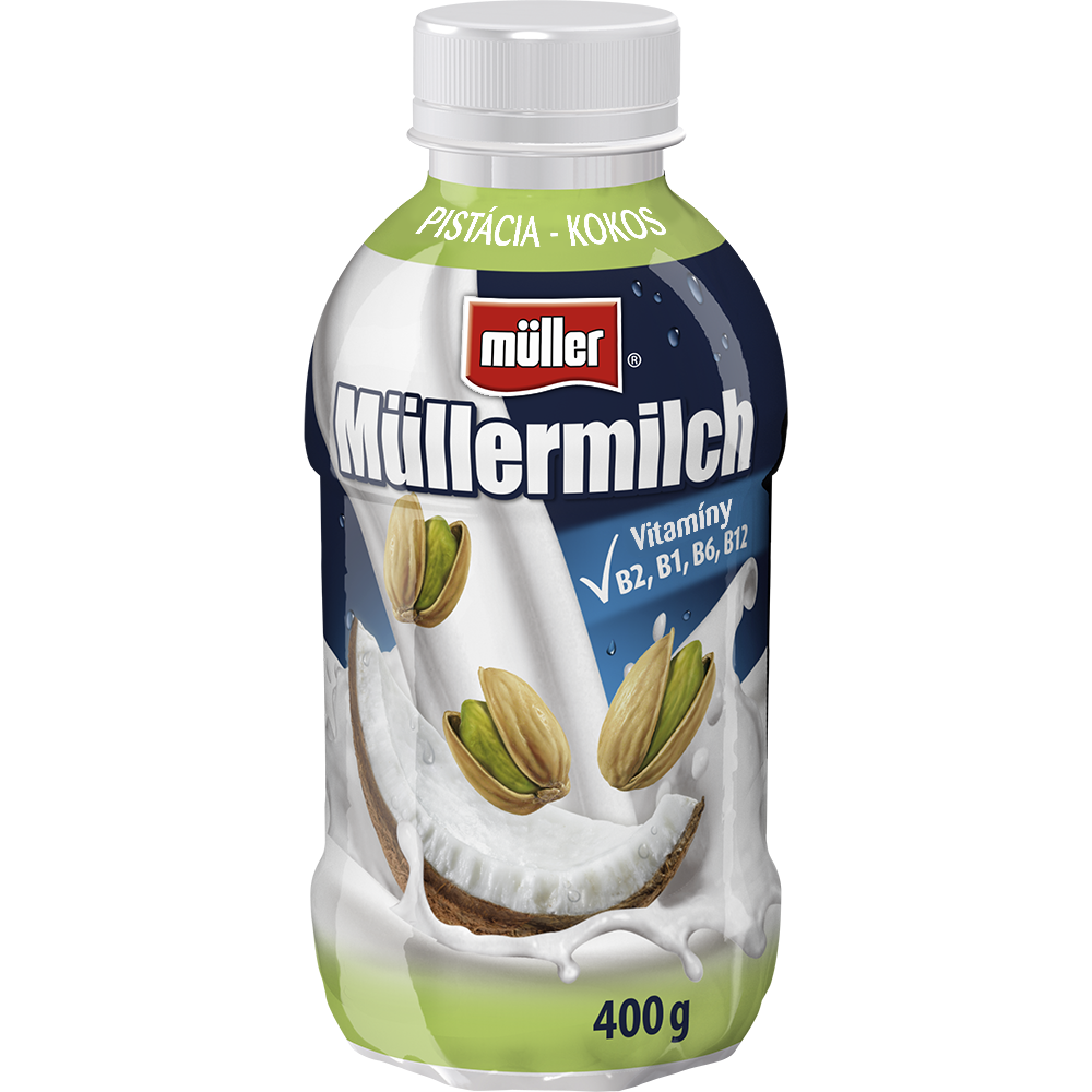 müller Müllermilch Mliečny nápoj pistácie/ kokos chlad. 400 g