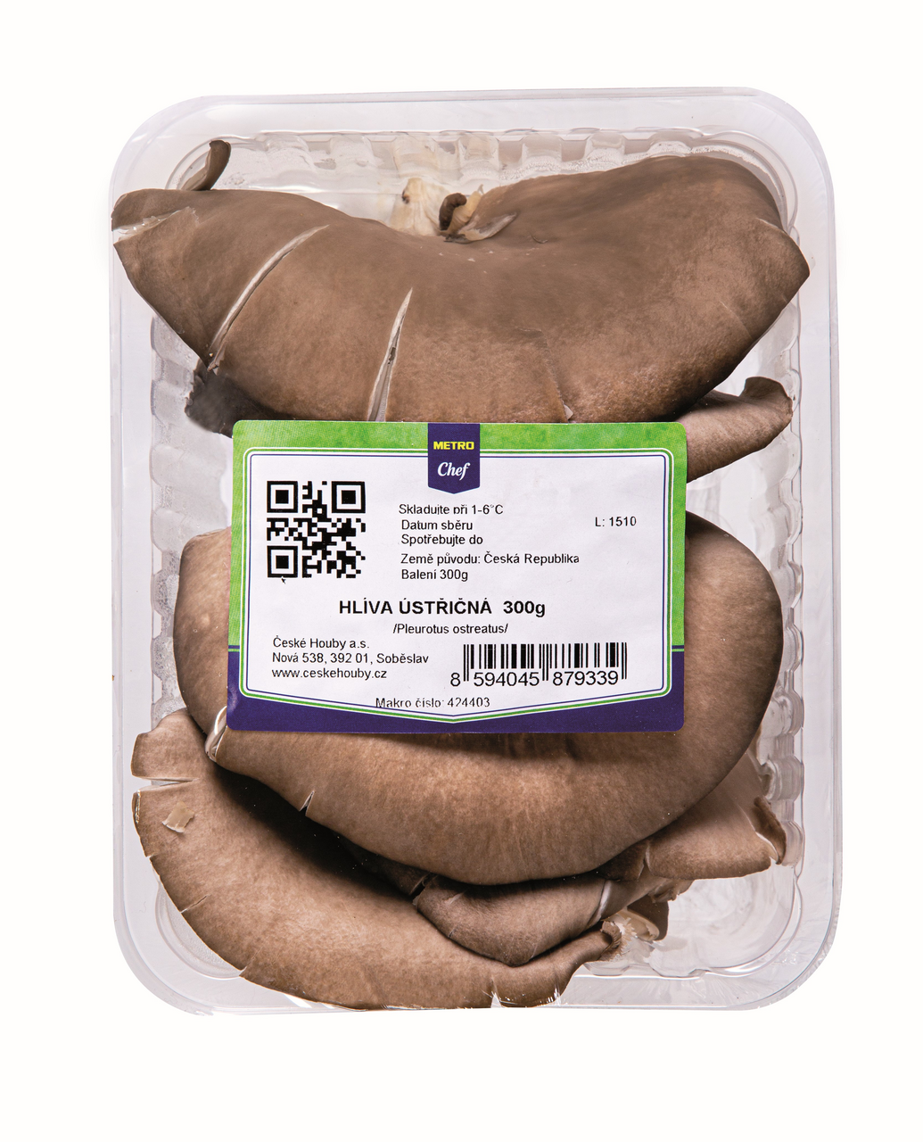 METRO Chef Hliva ustricová I. CZ čerstvá chlad. 300 g