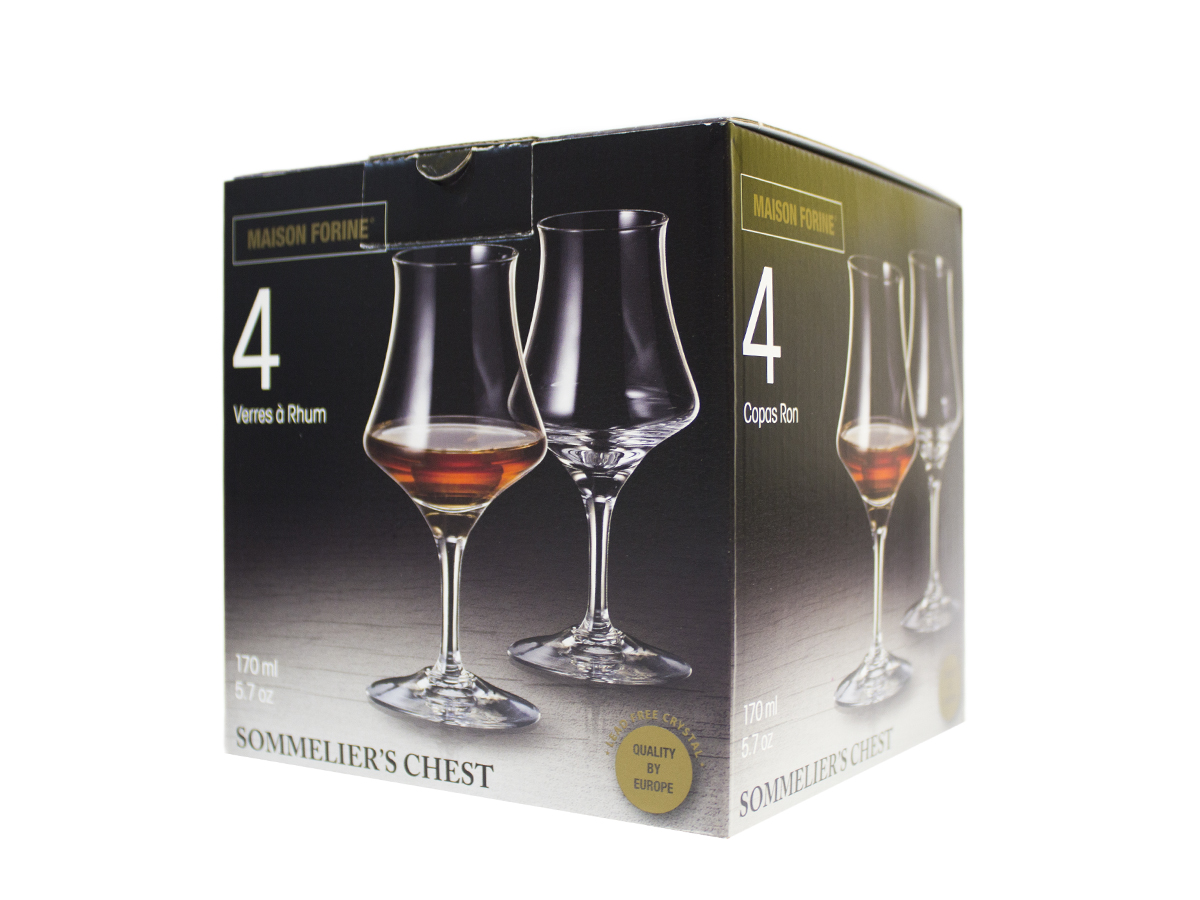 MAISON FORINE Poháre na rum Sommeliers Chest 170 ml 4 ks
