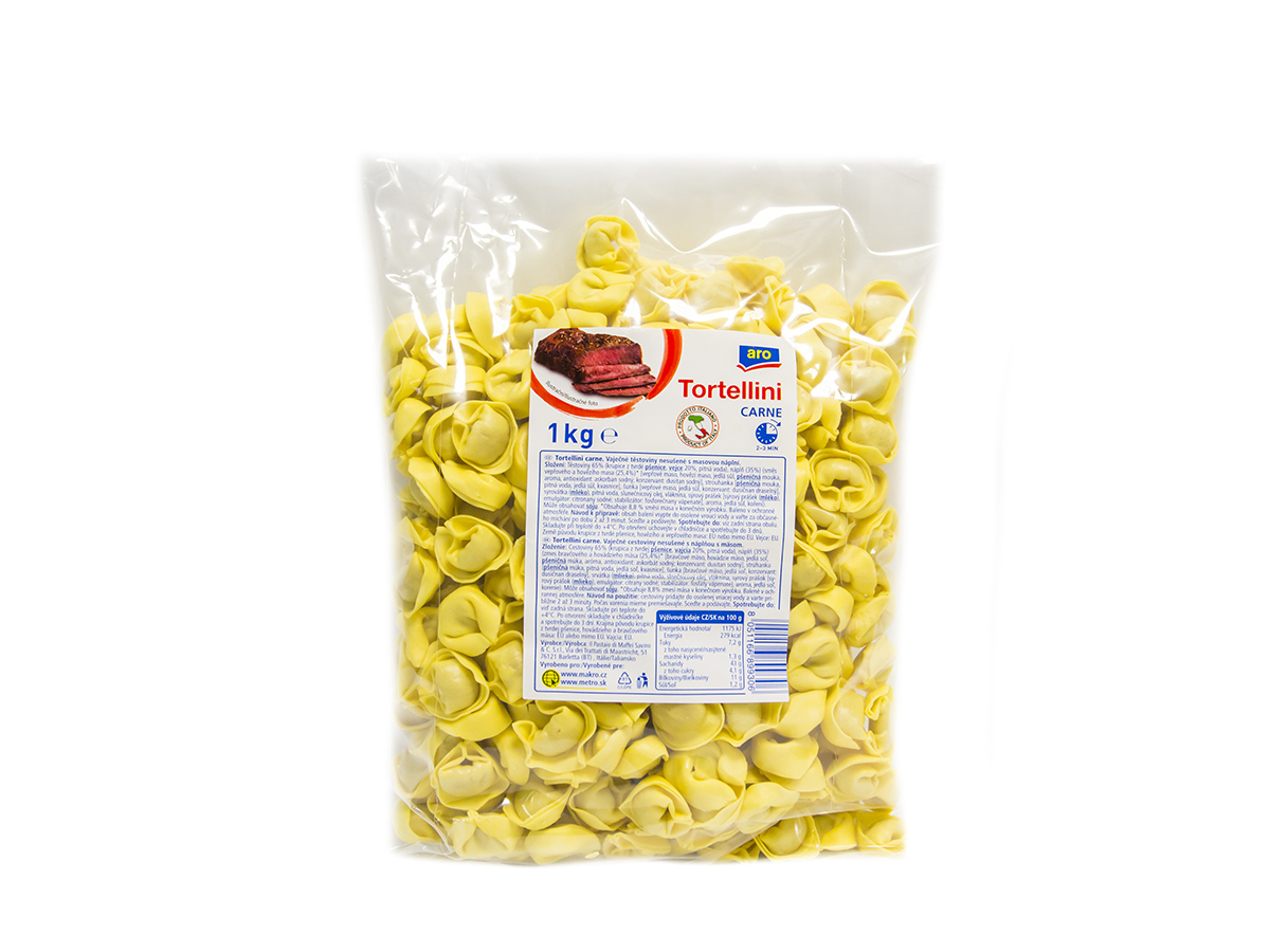 aro Tortellini con carne chlad. 1 kg