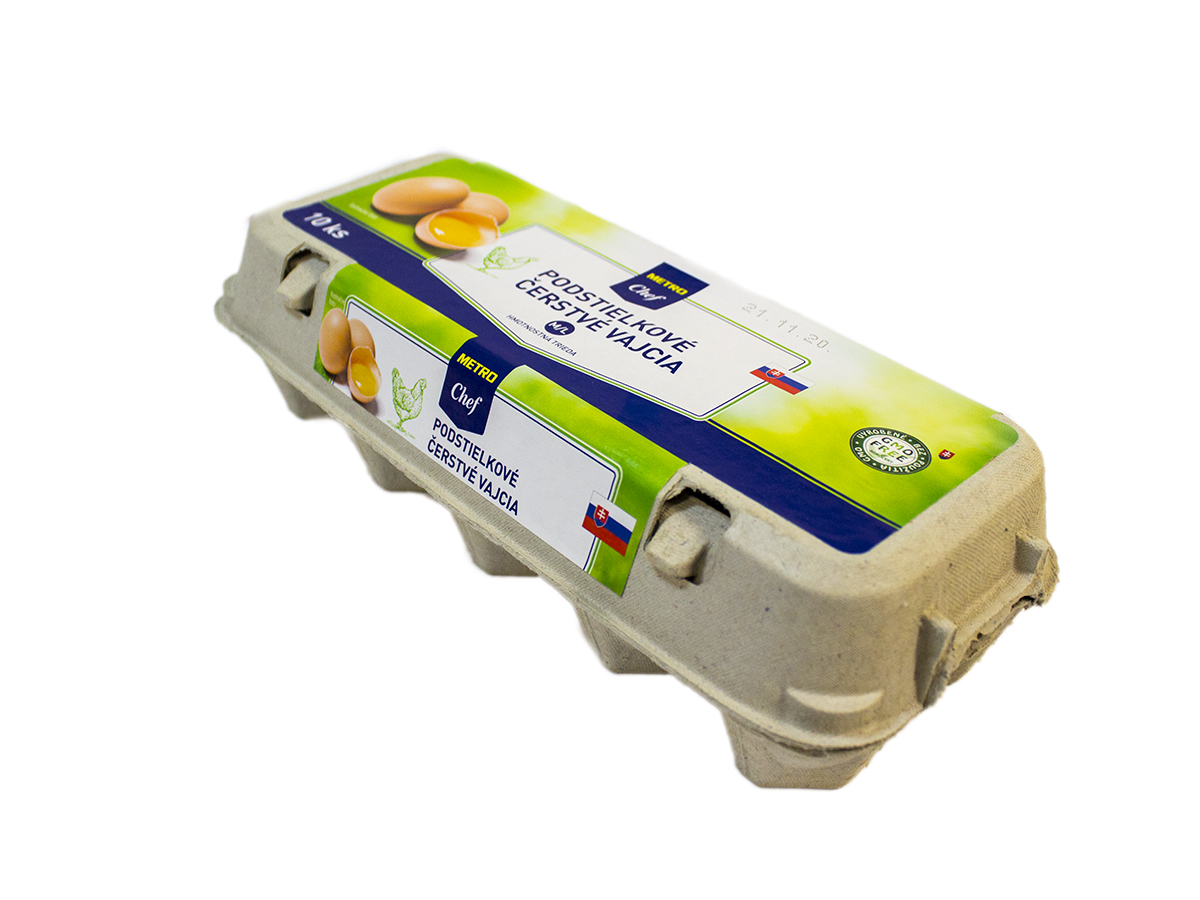 METRO Chef Vajcia z podstieľkového chovu M/L chlad. 10 ks