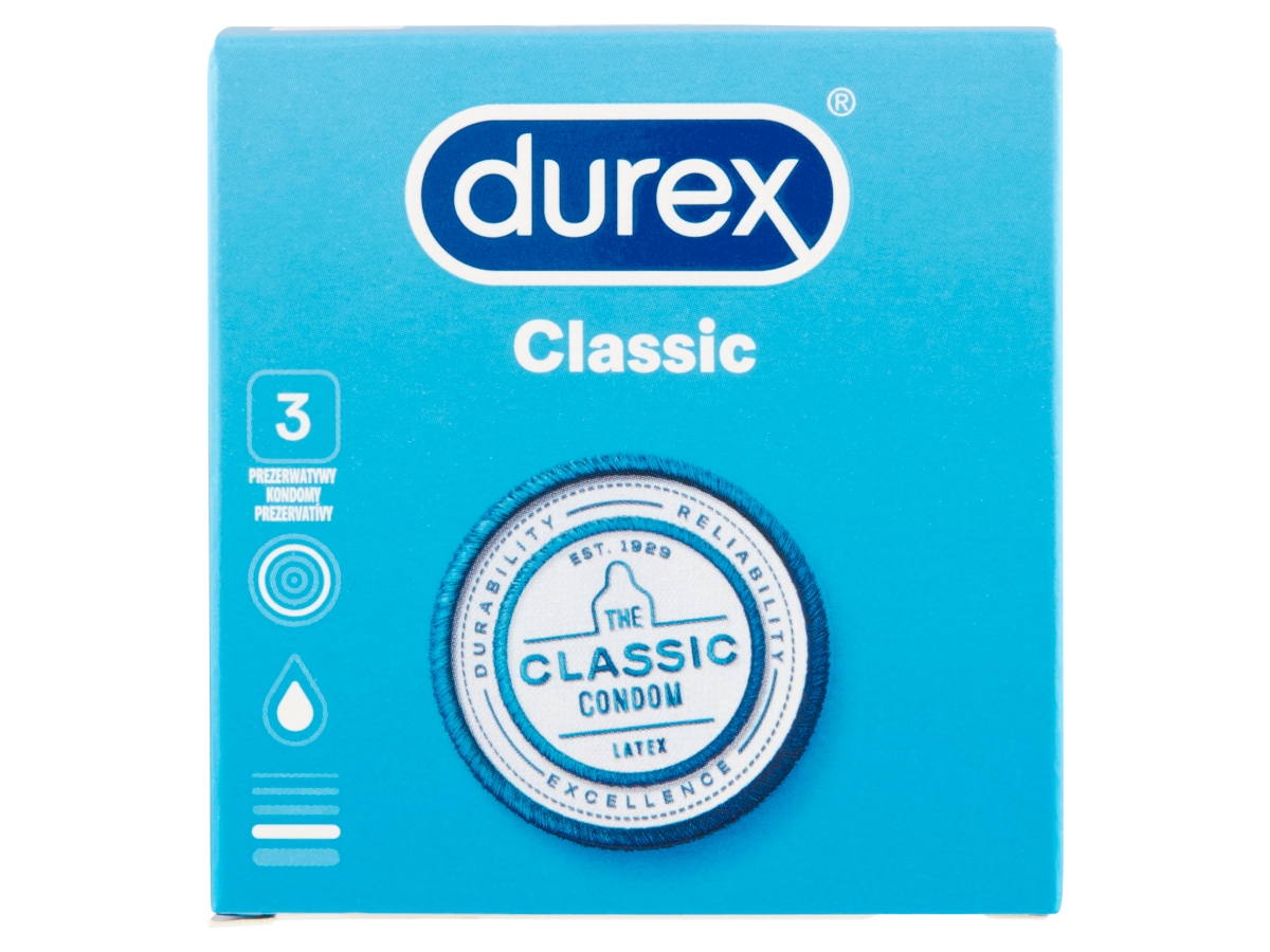 durex Classic prezervatív 3 ks